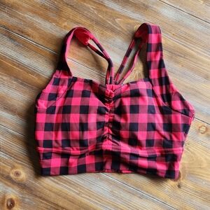 BuffBunny Buffalo Check Bloom Bra, Medium